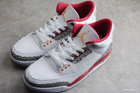 Red Jordan 3 CT8532-126 CT8532-126 Retro Cardinal 1102
